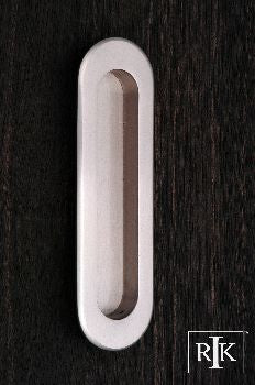 RKI CF-5633-P: 5-1/2" Thick Oval Flush Cabinet Pull - Pewter