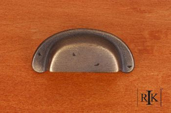 RKI CF-909-AE: 3" cc Distressed Heavy Cup Cabinet Pull - Antique English