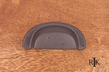 RKI CF-909-RB: 3" cc Distressed Heavy Cup Cabinet Pull - Oil Rubbed Bronze