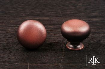 RKI CK-1117-DC: 1-1/4" Mushroom Cabinet Knob - Distressed Copper