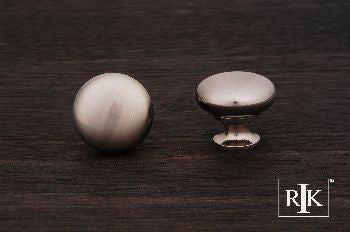 RKI CK-1118-P: 1-1/4" Thin Mushroom Cabinet Knob - Pewter