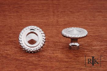 RKI CK-1215-C: 1-1/4" Rope at Edge Cabinet Knob - Polished Chrome