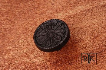 RKI CK-182-RB: 1-1/4" Flower Cabinet Knob - Oil Rubbed Bronze