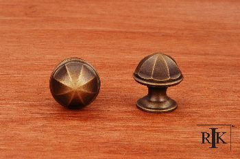 RKI CK-192-AE: 1" Contoured Dome Cabinet Knob - Antique English
