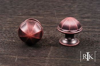 RKI CK-192-DC: 1" Contoured Dome Cabinet Knob - Distressed Copper