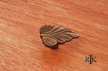 RKI CK-202-AE: Leaf Cabinet Knob - Antique English