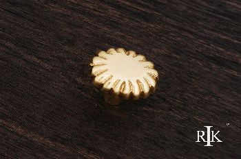 RKI CK-205: 1-1/4" Lines at End Cabinet Knob - Polished Brass