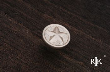 RKI CK-209-P: 1-1/4" Rugged Texas Star Cabinet Knob - Pewter