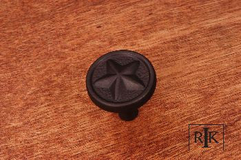 RKI CK-209-RB: 1-1/4" Rugged Texas Star Cabinet Knob - Oil Rubbed Bronze