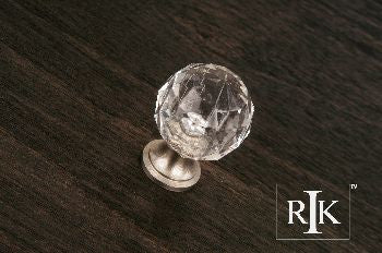 RKI CK-2AC-P: 1-1/4" Acrylic Hammered Cabinet Knob - Pewter