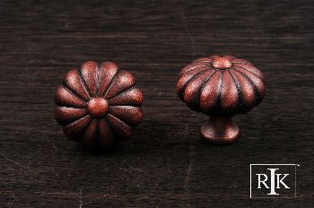 RKI CK-3249-DC: 1-1/4" Melon Cabinet Knob - Distressed Copper