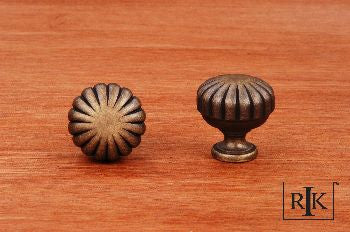 RKI CK-3250-AE: 1-1/4" Smooth Melon Cabinet Knob - Antique English