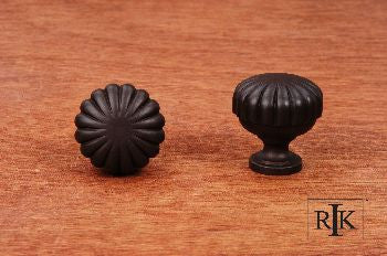 RKI CK-3250-RB: 1-1/4" Smooth Melon Cabinet Knob - Oil Rubbed Bronze