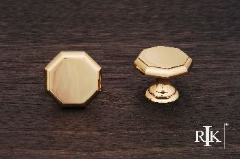 RKI CK-3252-B: 1-1/4" Octagonal Cabinet Knob - Polished Brass