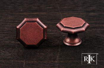 RKI CK-3252-DC: 1-1/4" Octagonal Cabinet Knob - Distressed Copper