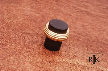 RKI CK-4214-BRB: 1-1/4" Solid Swirl Rod Cabinet Knob - Oil Rubbed & Copper