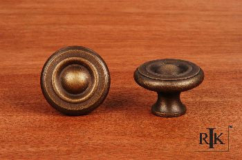 RKI CK-4243-AE: 1-1/2" Solid Georgian Cabinet Knob - Antique English