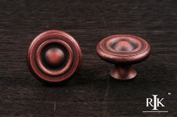 RKI CK-4243-DC: 1-1/2" Solid Georgian Cabinet Knob - Distressed Copper