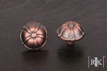 RKI CK-703-DC: 1-1/2" Large Petal Cabinet Knob - Distressed Copper