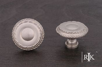 RKI CK-705-P: 1-1/2" Large Double Roped Edge Cabinet Knob - Pewter