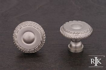 RKI CK-706-P: 1-1/4" Small Double Roped Edge Cabinet Knob - Pewter