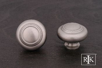 RKI CK-707-P: 1-1/2" Double Ringed Cabinet Knob - Pewter