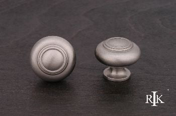 RKI CK-708-P: 1-1/4" Double Ringed Cabinet Knob - Pewter