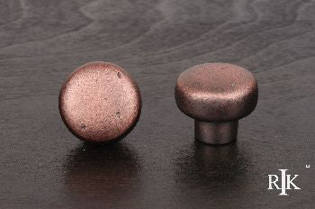 RKI CK-709-DC: 1-3/8" Distressed Heavy Circular Cabinet Knob - Distressed Copper