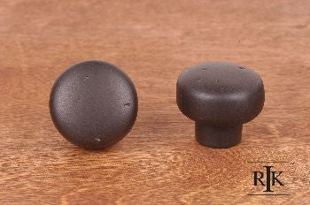 RKI CK-709-RB: 1-3/8" Distressed Heavy Circular Cabinet Knob - Oil Rubbed Bronze