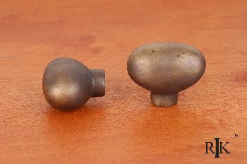 RKI CK-710-AE: Distressed Heavy Egg Cabinet Knob - Antique English