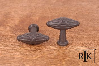 RKI CK-757-RB: 1-11/16" Small Crossed Indian Drum Cabinet Knob - Oil Rubbed Bronze