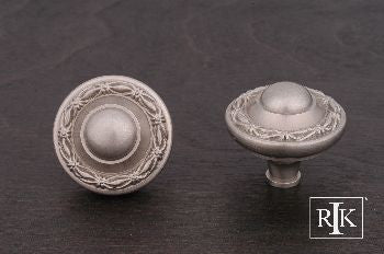 RKI CK-760-P: 1-1/2" Big Deco-Leaf Edge Cabinet Knob - Pewter