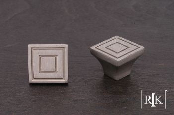 RKI CK-770-P: Large Contemporary Square Cabinet Knob - Pewter