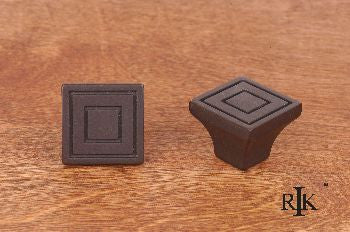 RKI CK-770-RB: Large Contemporary Square Cabinet Knob - Oil Rubbed Bronze