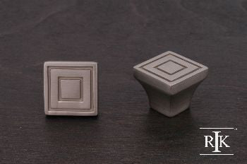 RKI CK-771-P: 7/8" Small Contemporary Square Cabinet Knob - Pewter