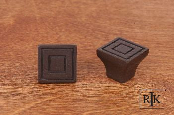 RKI CK-771-RB: 7/8" Small Contemporary Square Cabinet Knob - Oil Rubbed Bronze
