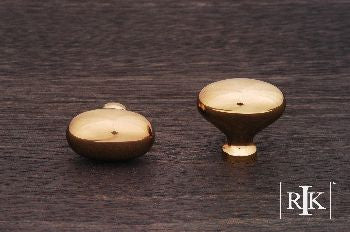 RKI CK-8216-B: 7/8" Oval Cabinet Knob - Polished Brass