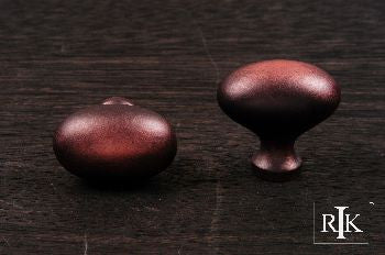 RKI CK-8216-DC: 7/8" Oval Cabinet Knob - Distressed Copper