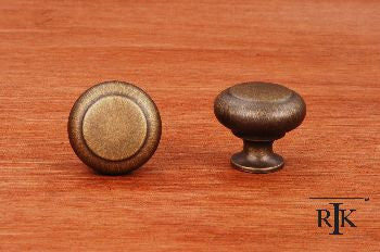 RKI CK-91-AE: 1-1/4" Hollow Two-Step Cabinet Knob - Antique English