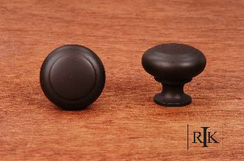 RKI CK-91-RB: 1-1/4" Hollow Two-Step Cabinet Knob - Oil Rubbed Bronze