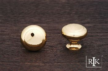 RKI CK-91: 1-1/4" Hollow Two-Step Cabinet Knob - Polished Brass