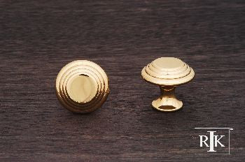RKI CK-9214-B: 1-1/4" Step Up Beauty Cabinet Knob - Polished Brass