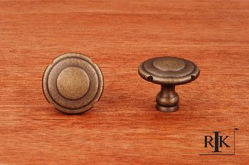 RKI CK-9301-AE: 1-1/4" Truncated Edge Cabinet Knob - Antique English