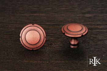 RKI CK-9301-DC: 1-1/4" Truncated Edge Cabinet Knob - Distressed Copper