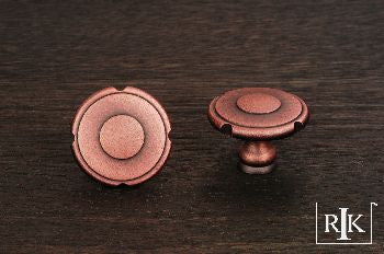 RKI CK-9302-DC: 1-1/2" Truncated Edge Cabinet Knob - Distressed Copper