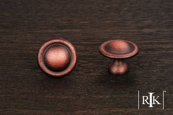 RKI CK-9303-DC: 1-1/4" Smooth Dome Cabinet Knob - Distressed Copper