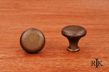RKI CK-9305-AE: 1-1/4" Solid Cabinet Knob w/Flat Edge - Antique English