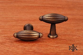 RKI CK-9308-AE: 1-3/4" Small Indian Drum Cabinet Knob - Antique English