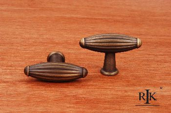 RKI CK-9309-AE: Large Indian Drum Cabinet Knob - Antique English