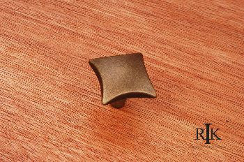 RKI CK-9316-AE: 1-1/8" Plain Cabinet Knob w/Four Curves - Antique English